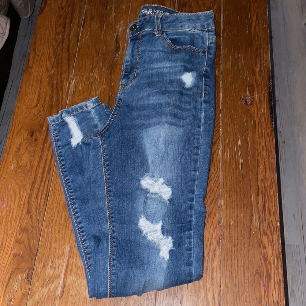 Vanilla Star high rise destructed  jegging juniors size 7
